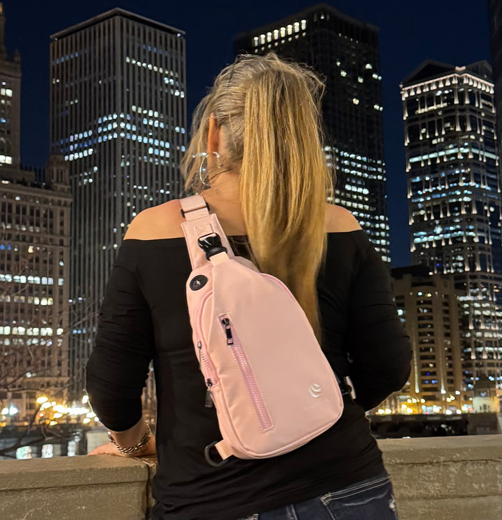 Pink Pulse Crossbody Sling Bag