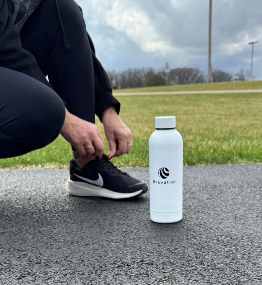 Stainless Steel 500ml(17oz) Black Water Bottle