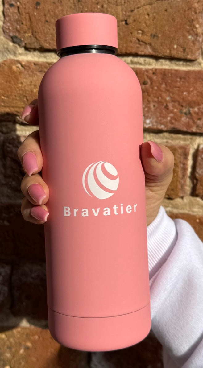 Stainless Steel 500ml(17oz) White Water Bottle