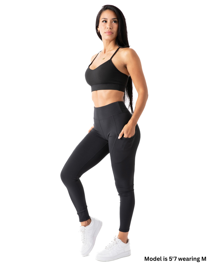Haven Yoga Leggings, Two Pockets, Squat-Proof, Moisture-Wicking, 4-Way-Stretch, High-Waist
