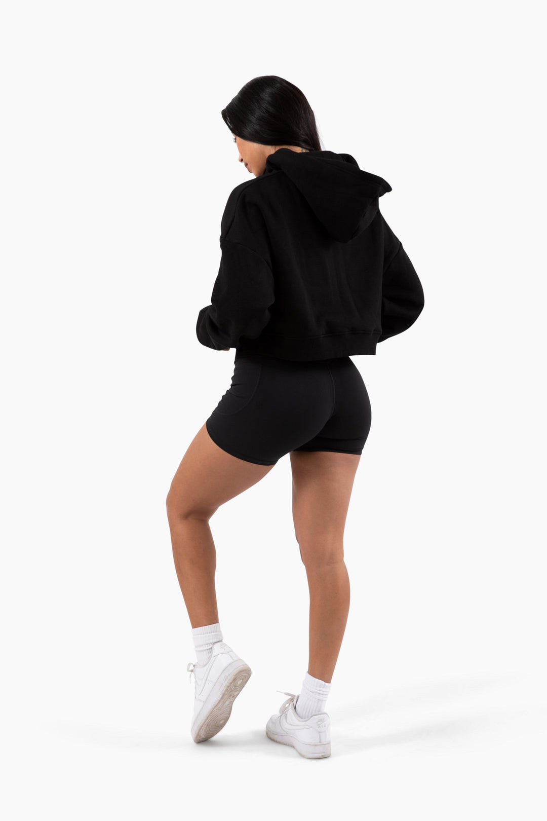 Biker Shorts, Two Pockets, Moisture-wicking, 4-way stretch, High-waist, Squat-proof