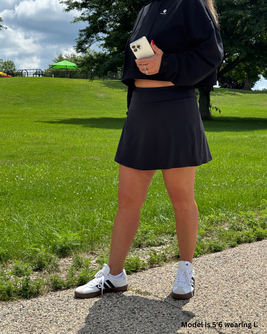 Swift Skort, Two Hidden Side Pockets, 4-Way Stretch, Moisture-Wicking