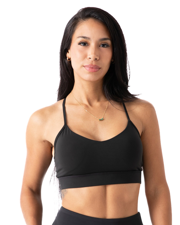 Luna X Crossback Sports Bra, Medium Support, Removable Pads, Moisture-Wicking Fabric for Gym, Yoga, & Running