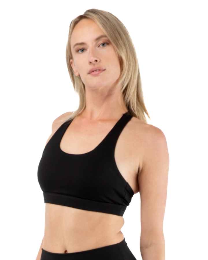 Rize Elite Racerback Sports Bra, Medium Support, Removable Pads, Moisture-Wicking Fabric for Gym, Yoga, & Running
