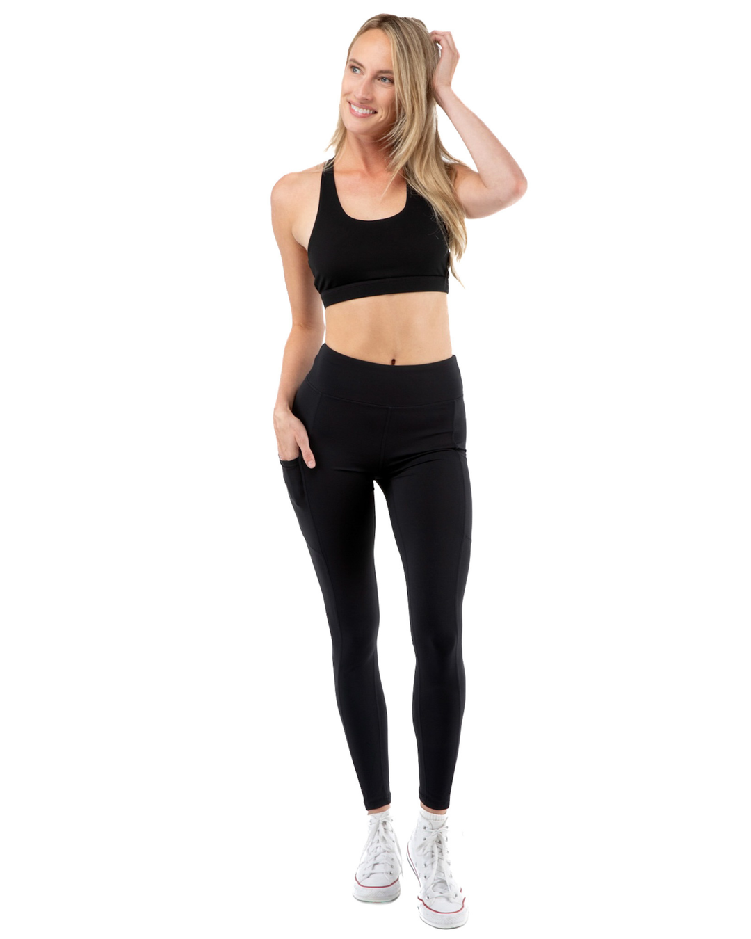 Haven Yoga Leggings, Two Pockets, Squat-Proof, Moisture-Wicking, 4-Way-Stretch, High-Waist