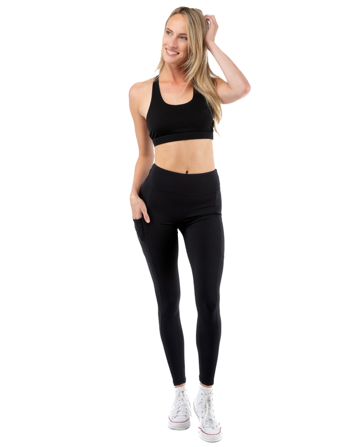 Haven Yoga Leggings, Two Pockets, Squat-Proof, Moisture-Wicking, 4-Way-Stretch, High-Waist