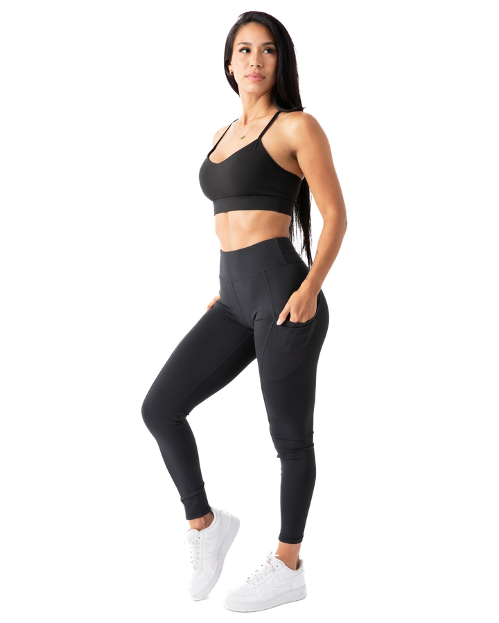 Haven Yoga Leggings, Two Pockets, Squat-Proof, Moisture-Wicking, 4-Way-Stretch, High-Waist