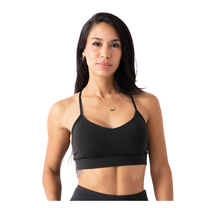 Luna X Crossback Sports Bra, Medium Support, Removable Pads, Moisture-Wicking Fabric for Gym, Yoga, & Running