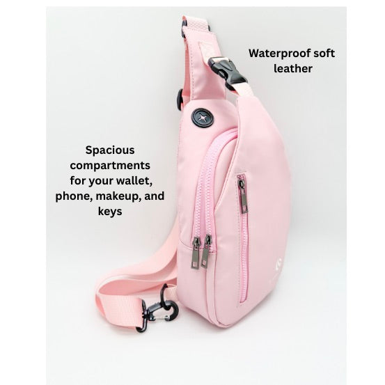 Pink Pulse Crossbody Sling Bag