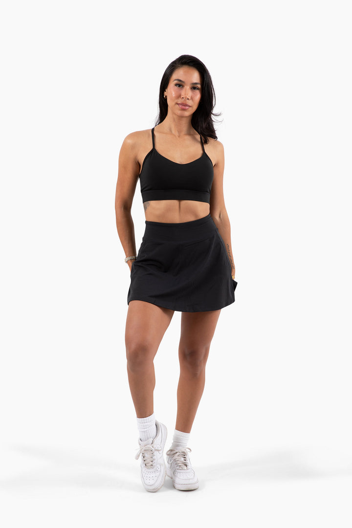 Luna X Crossback Sports Bra, Medium Support, Removable Pads, Moisture-Wicking Fabric for Gym, Yoga, & Running