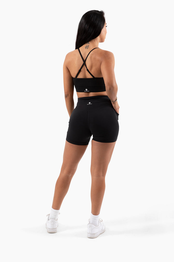 Biker Shorts, Two Pockets, Moisture-wicking, 4-way stretch, High-waist, Squat-proof