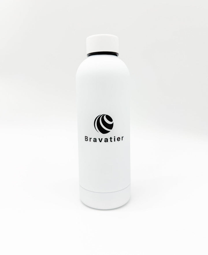 Stainless Steel 500ml(17oz) White Water Bottle