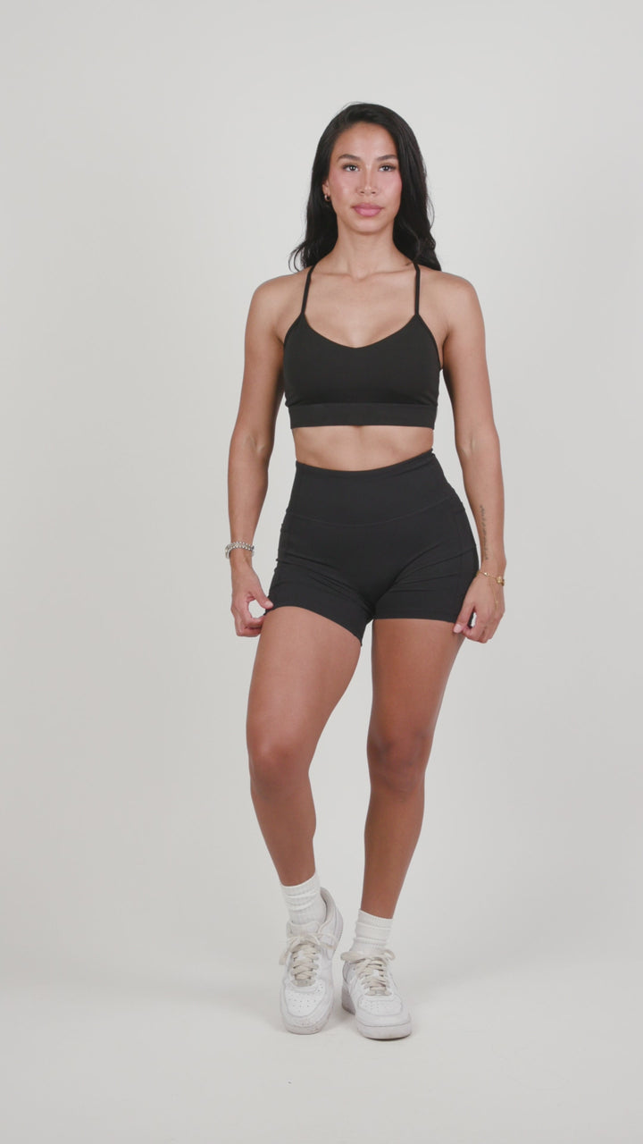 Luna X Crossback Sports Bra, Medium Support, Removable Pads, Moisture-Wicking Fabric for Gym, Yoga, & Running